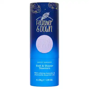 Sainsbury's Feather & Down Sweet Dreams Bath & Shower Steamers 6x30g offer