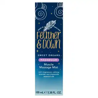 Sainsbury's Feather & Down Sweet Dreams Magnesium Muscle Massage Mist 100ml offer