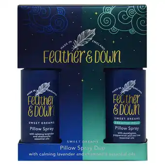 Sainsbury's Feather & Down Pillow Spray Duo offer
