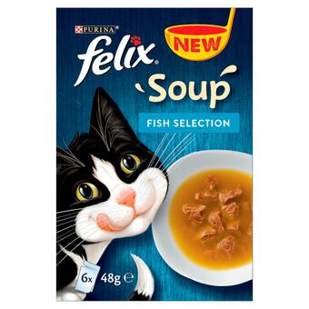 Sainsbury's Felix Soup Mixed Variety Fish 6x48g offer