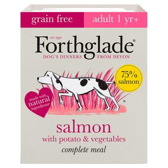 Sainsbury's Forthglade Adult 1 Yr+ Salmon with Potato & Vegetables Complete Meal 395g offer