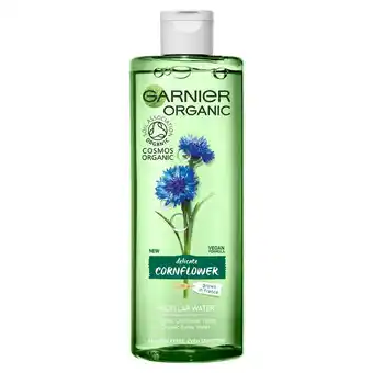 Sainsbury's Garnier Organic Cornflower Micellar Water 400ml offer