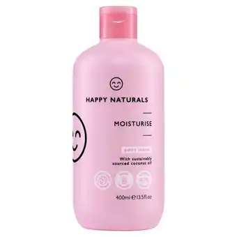 Sainsbury's Happy Naturals Moisturising Body Wash 400ml offer