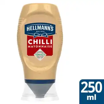 Sainsbury's Hellmann's Mayonnaise Tabasco Chilli Squeezy 250ml offer
