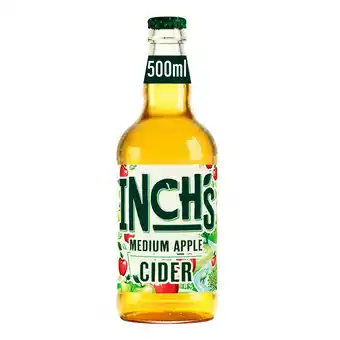 Sainsbury's Inch's Medium Apple Cider Bottle 500ml offer