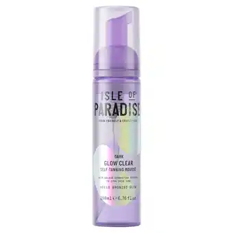 Sainsbury's Isle of Paradise Glow Clear Dark Self-Tanning Clear Mousse 200ml offer
