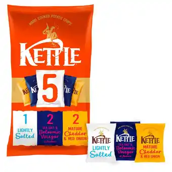 Sainsbury's Kettle Chips Variety Multipack Crisps 5x30g offer