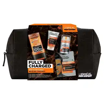 Sainsbury's L'Oreal Men Expert Fully Charged Washbag Gift offer