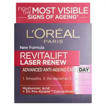 Sainsbury's L'Oreal Paris Revitalift Laser Renew Anti Ageing Day Cream 50ml offer