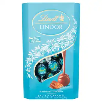 Sainsbury's Lindt Lindor Salted Caramel Chocolate Truffles Box 600g offer