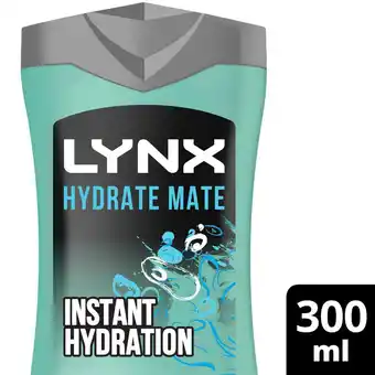 Sainsbury's Lynx Hydrate Mate Shower Gel 300ml offer