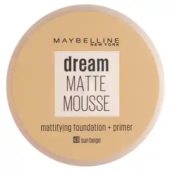 Sainsbury's Maybelline Dream Matte Mousse Foundation 048 Sun Beige offer