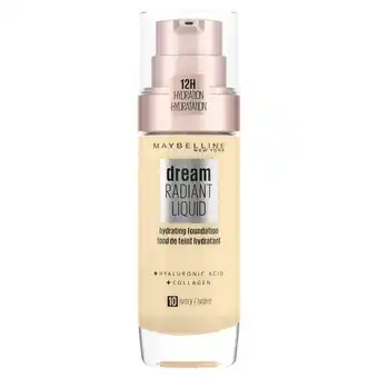 Sainsbury's Maybelline Dream Satin Liquid Foundation 10 Ivory offer