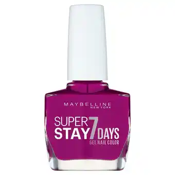 Sainsbury's Maybelline SuperStay 7 Days Gel Nail Polish 230 Berry Stain offer