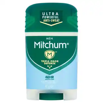 Sainsbury's Mitchum Men Anti-Perspirant Deodorant Stick, Clean Control 41g offer