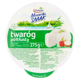 Sainsbury's Mlekpol Semi-Fat Curd Cheese 275g offer