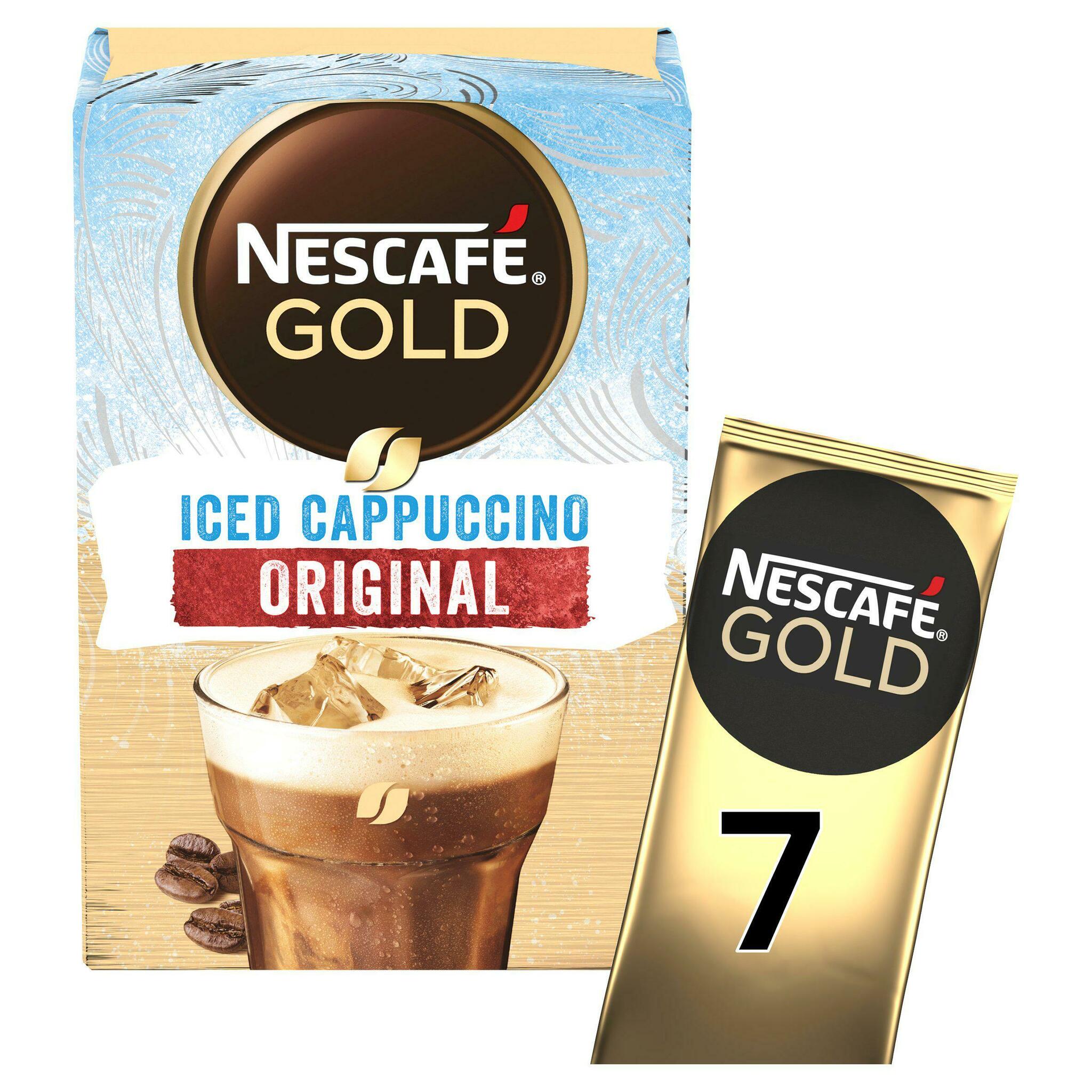 Nescafe Gold Iced Cappuccino Instant Coffee Sachets 7x15.5g offer at