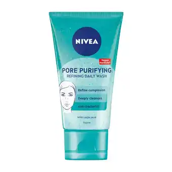 Sainsbury's NIVEA Pore Purifying Refining Daily Wash 150ml offer