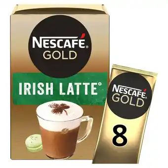 Sainsbury's Nescafé Gold Irish Cream Latte Instant Coffee Sachets x8 offer