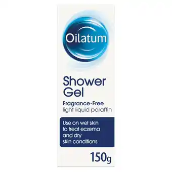 Sainsbury's Oilatum Eczema & Dry Skin Shower Gel Fragrance Free 150g offer
