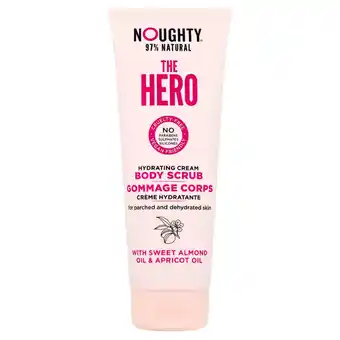 Sainsbury's Noughty The Hero Hydrating Cream Body Scrub with Sweet Almond Oil & Apricot Oil 250ml offer