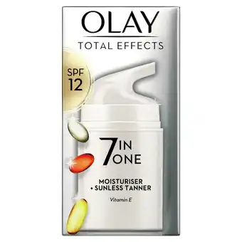 Sainsbury's Olay Total Effects Touch of Sunshine Moisturiser Day Cream 50ml offer