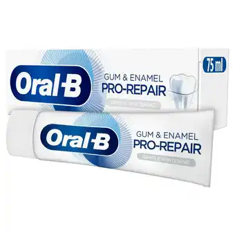 Sainsbury's Oral-B Gum & Enamel Repair Gentle Whitening Toothpaste 75ml offer