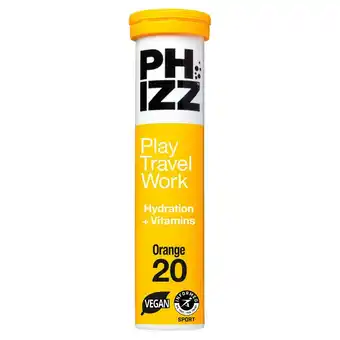 Sainsbury's Phizz Multivitamin Hydration Orange Tablets x20 offer