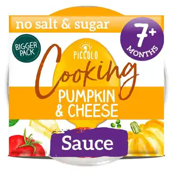 Sainsbury's Piccolo Cooking Stir-In Sauce Textured Pumpkin & Cheese 7+ Months 120g offer