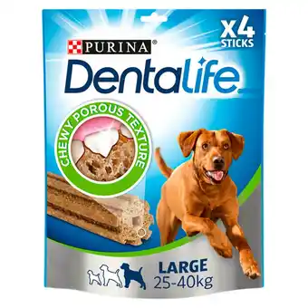 Sainsbury's Purina Dentalife Large Dog Dental Chew X 4 142g offer