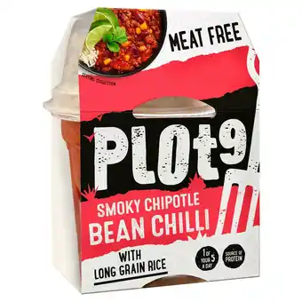Sainsbury's Plot9 Smoky Chipotle Bean Chilli with Long Grain Rice 260g offer