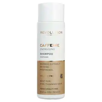 Sainsbury's Revolution Haircare Caffeine Energising Shampoo 250ml offer