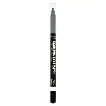Sainsbury's Rimmel London Scandal'Eyes Waterproof Kohl Kajal Eye Liner 001 Black 1.3g offer