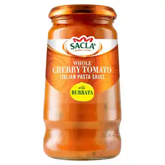 Sainsbury's Sacla' Whole Cherry Tomato Italian Pasta Sauce with Burrata 350g offer