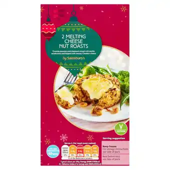 Sainsbury's Sainsbury's Melting Cheese Nut Roasts x2 280g offer