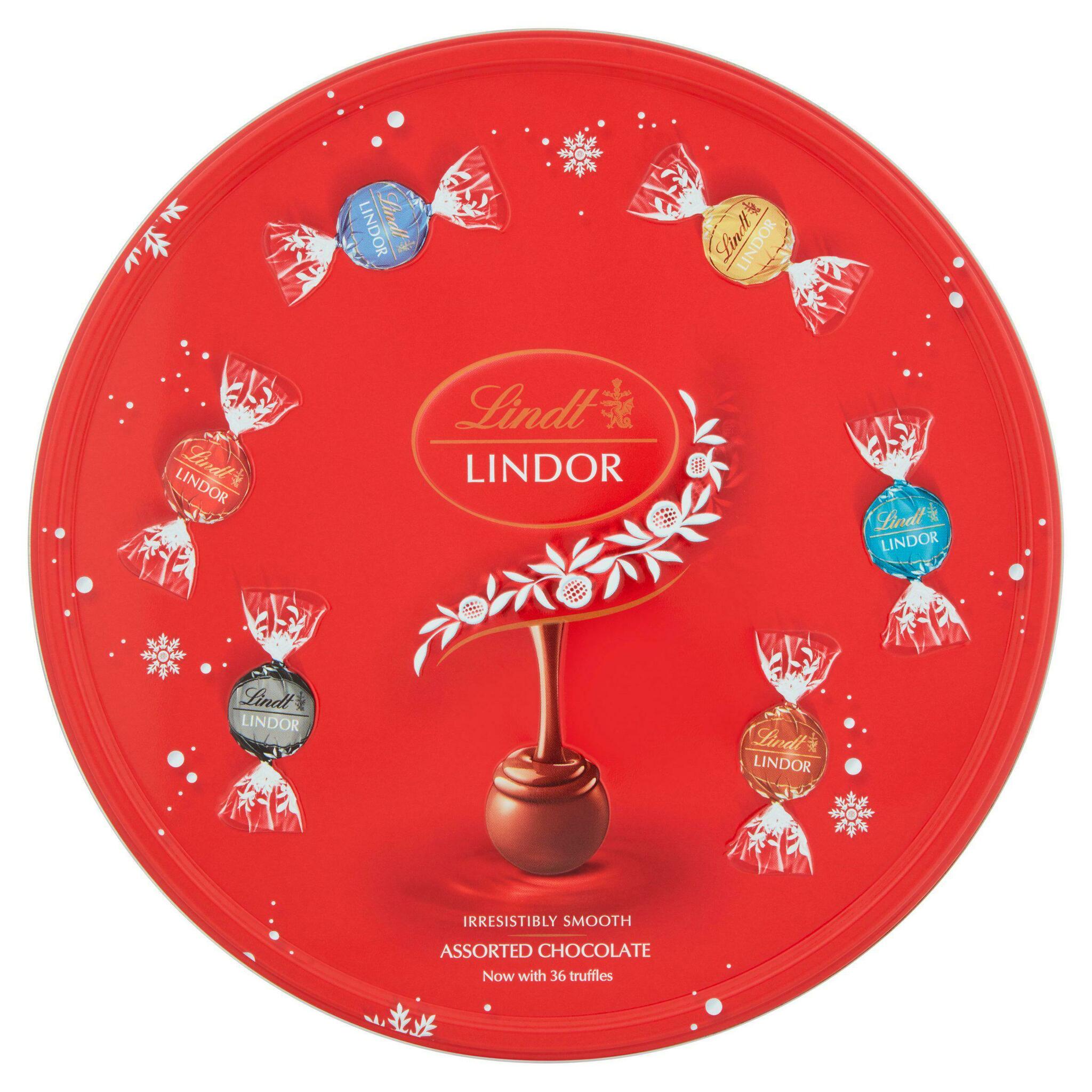 Lindt Lindor Assorted Chocolate Truffles Tin 400g offer at Sainsbury's