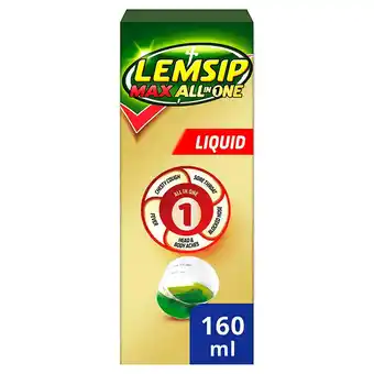 Sainsbury's Lemsip Max All-In-One Cold & Flu Liquid 160ml offer