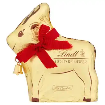 Sainsbury's Lindt Gold Reindeer Milk Chocolate 100g offer