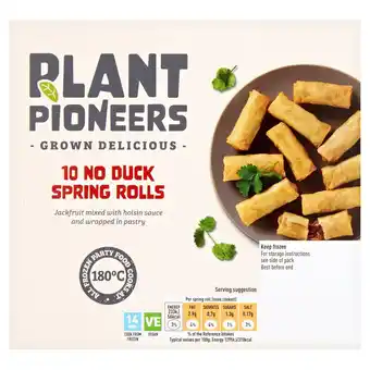 Sainsbury's Sainsbury's Vegan No Duck Spring Rolls x10 180g offer