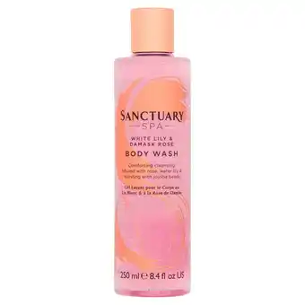 Sainsbury's Sanctuary Spa White Lily & Damask Rose Body Wash 250ml offer
