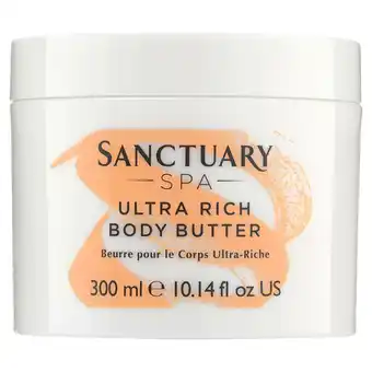 Sainsbury's Sanctuary Spa Ultra Rich Body Butter 300ml offer
