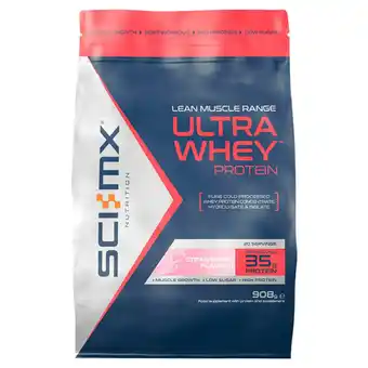 Sainsbury's Sci-MX 100% Whey Protein, Strawberry 908g offer