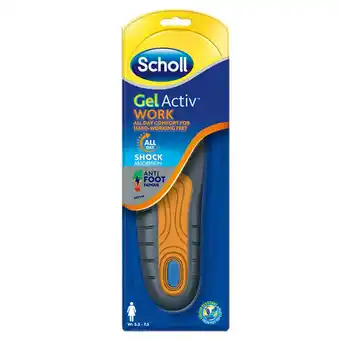 Sainsbury's Scholl Gel Active Work Insoles, Women offer