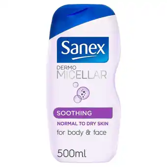 Sainsbury's Sanex BiomeProtect Micellar Soothing Shower Gel 515ml offer