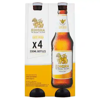 Sainsbury's Singha Premium Lager 4x330ml offer