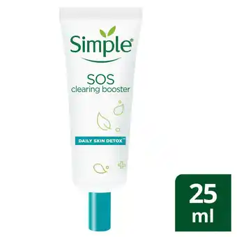 Sainsbury's Simple Daily Skin Detox SOS Clearing Booster 25ml offer