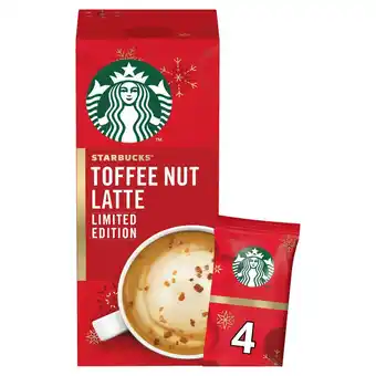 Sainsbury's Starbucks Toffee Nut Latte Premium Instant Coffee Sachets 4x21.5g offer