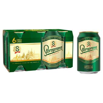 Sainsbury's Staropramen Premium Czech Lager 6x330ml offer