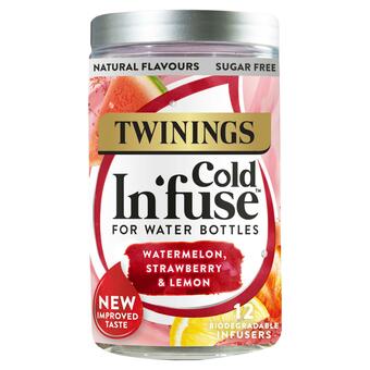 Sainsbury's Twinings Cold In’fuse Watermelon, Strawberry & Lemon, 12 Infusers offer