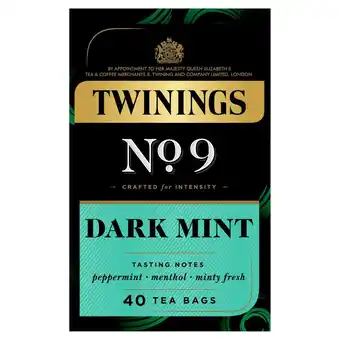 Sainsbury's Twinings Dark Mint Tea, 40 Tea Bags offer